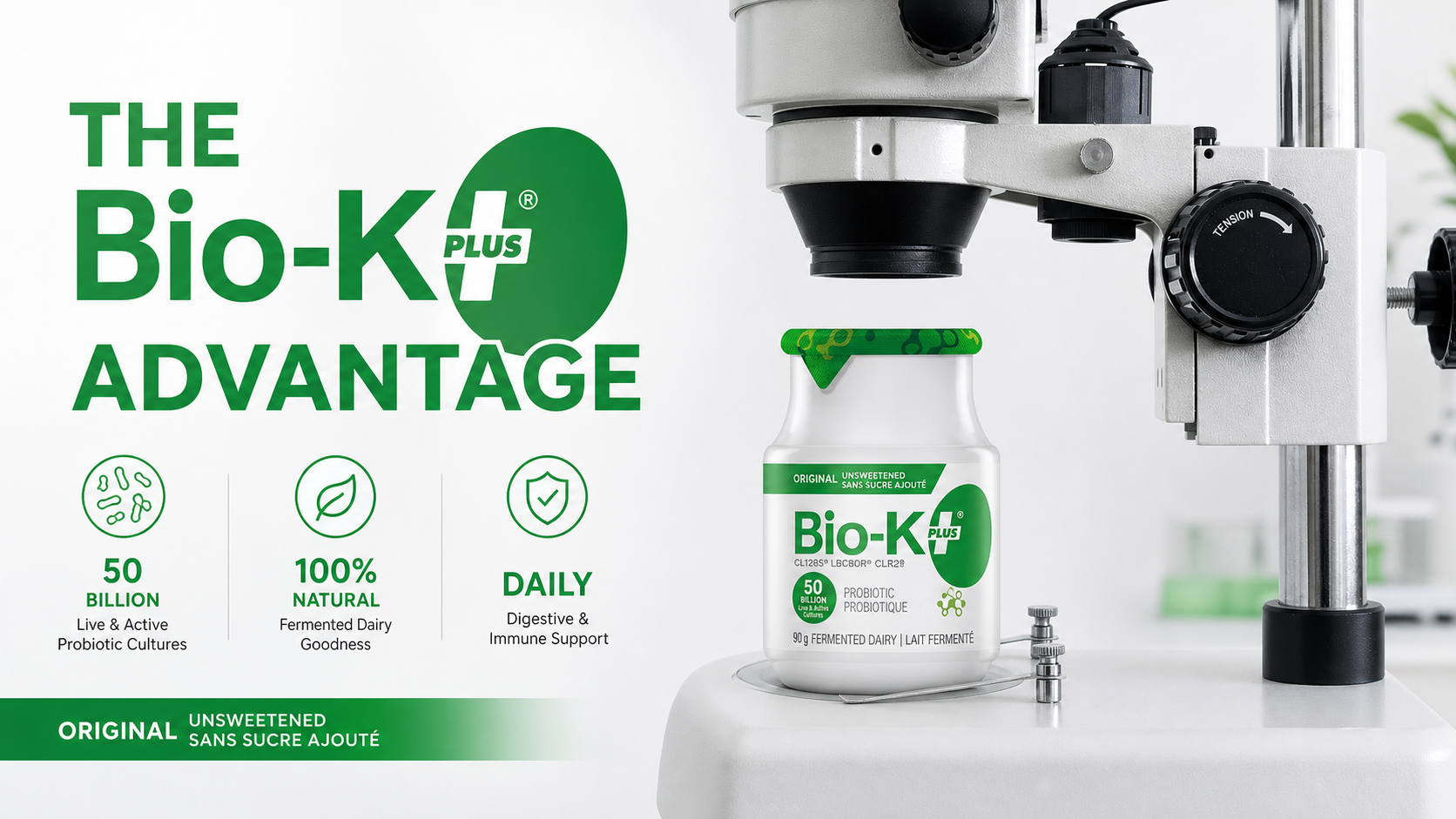 the Bio-K+ Advantage