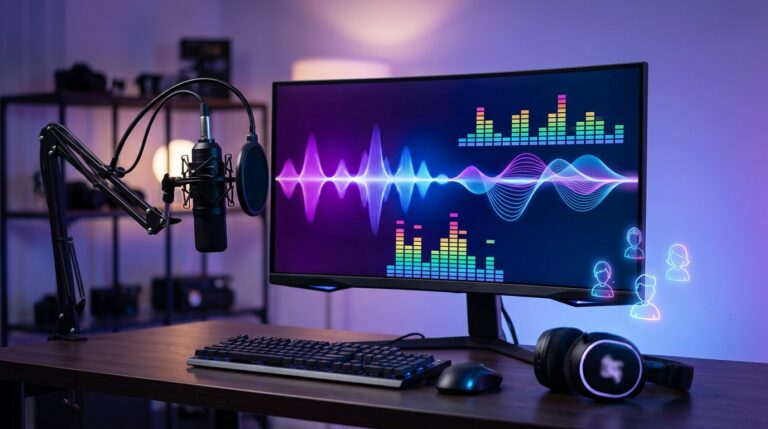 iTop Voicy voice changer transforming a voice into AI characters on a Windows PC