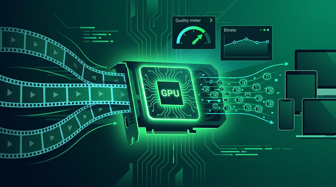 AV1 encoding improvements in the NVIDIA Video Codec SDK running on a graphics processor