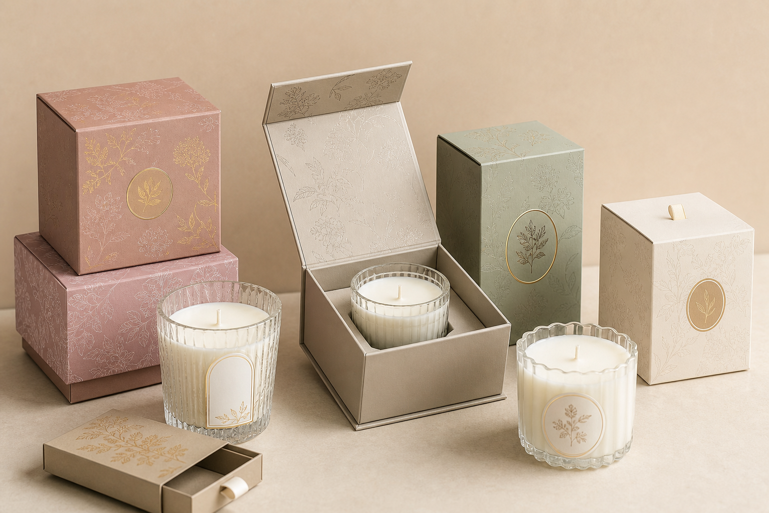 Custom candle boxes