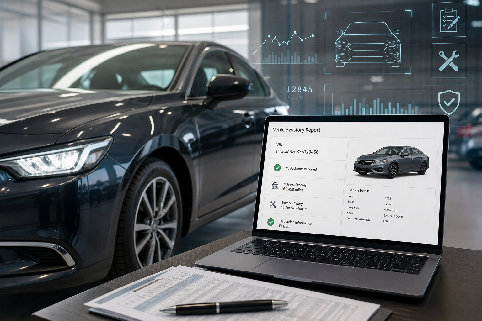 OneVIN vehicle history check for used cars