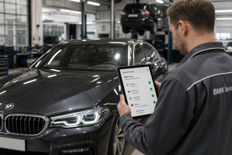 BMW service history and maintenance records