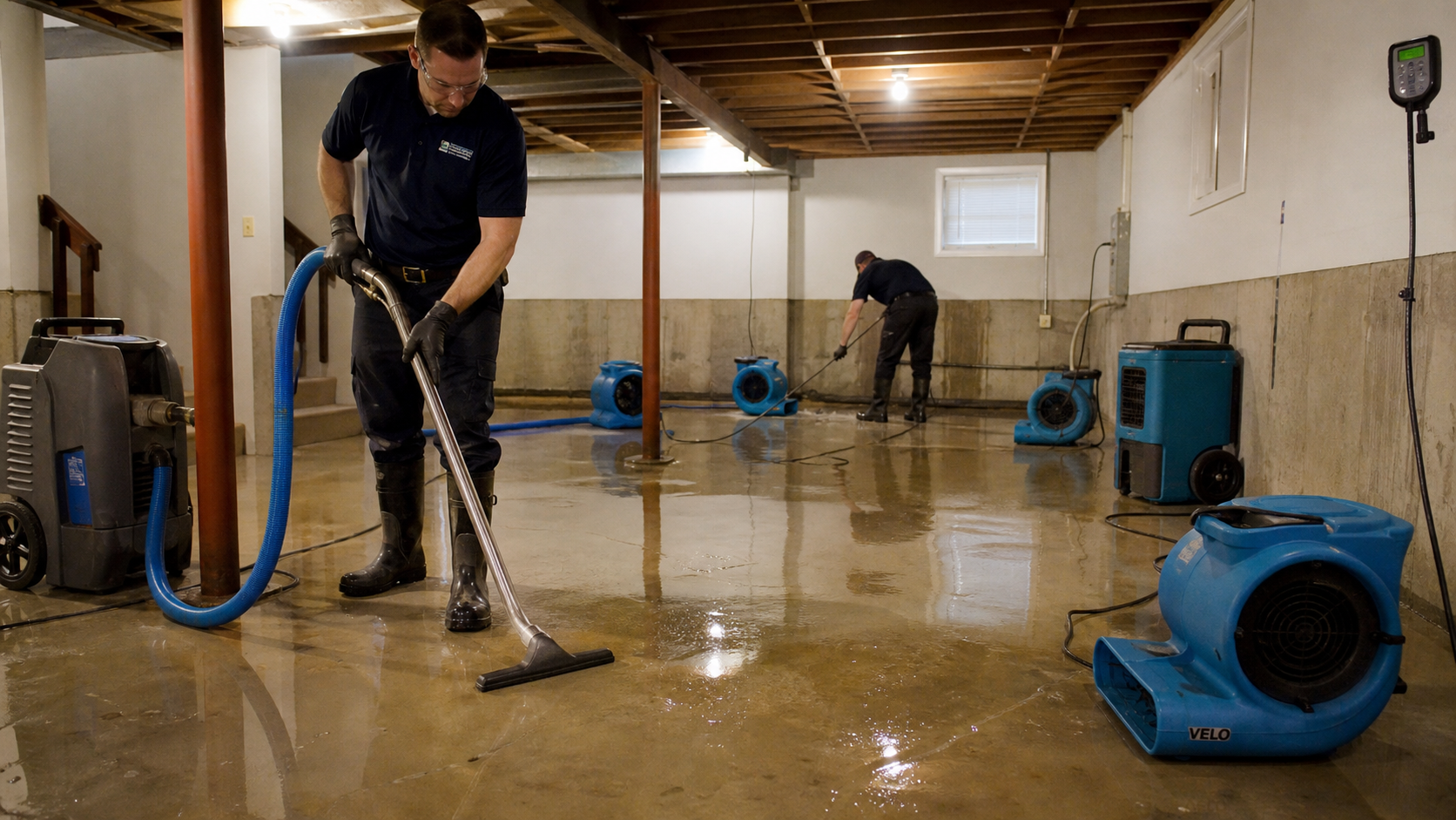 Basement Water Cleanup