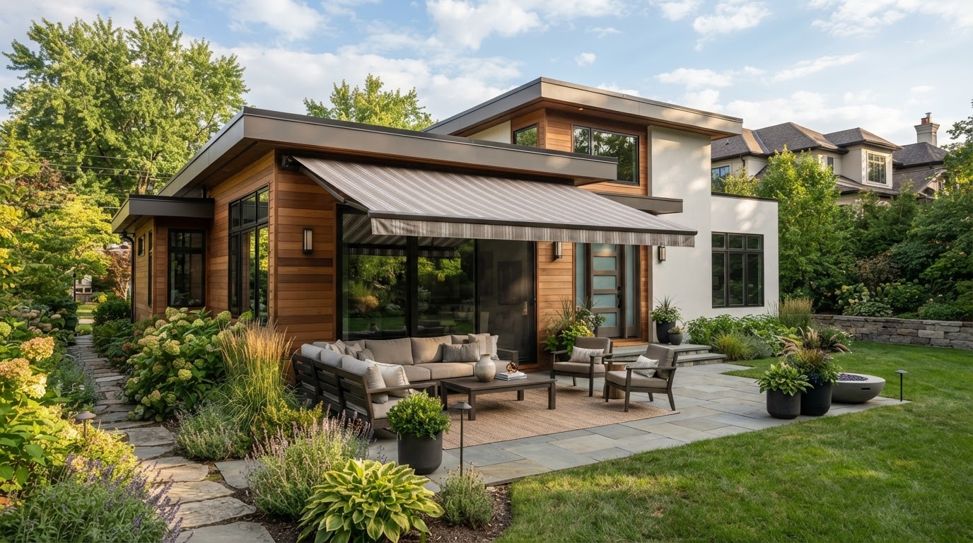 Outdoor Space With Awnings