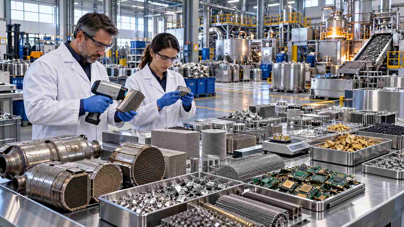 DONGSHENG Precious Metals industrial recycling and precious metal recovery facility concept