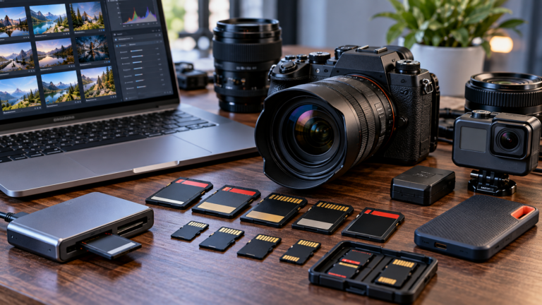 SD cards for cameras, video and digital storage