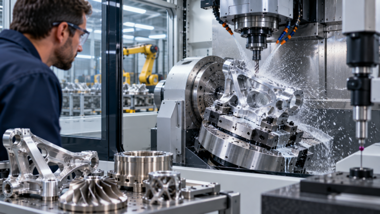 5-axis CNC high-precision machining complex metal parts