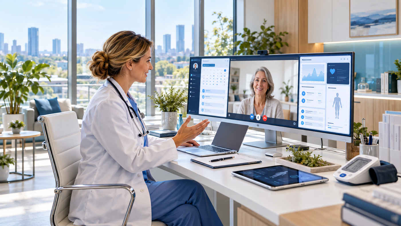 Telemed software platform supporting a secure virtual consultation between a doctor and patient