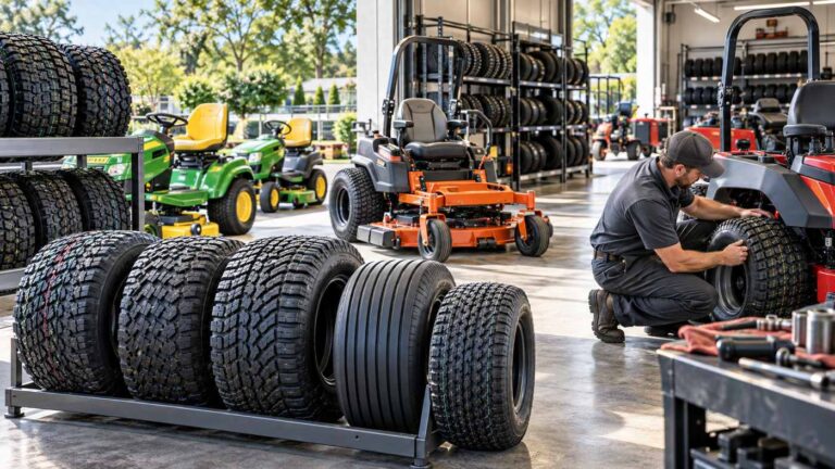 Lawn mower tires for sale with turf tread options