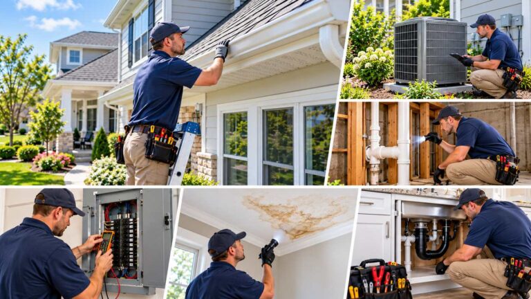 Professional inspection for common home maintenance issues