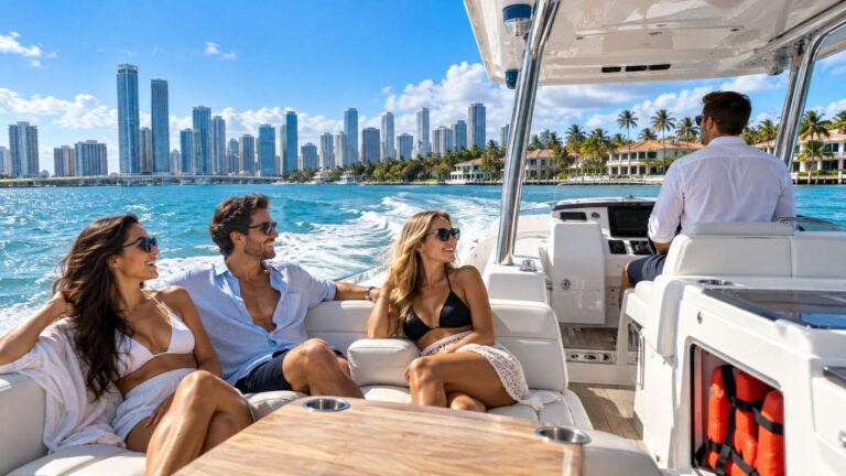 Miami Beach boat hire on Biscayne Bay