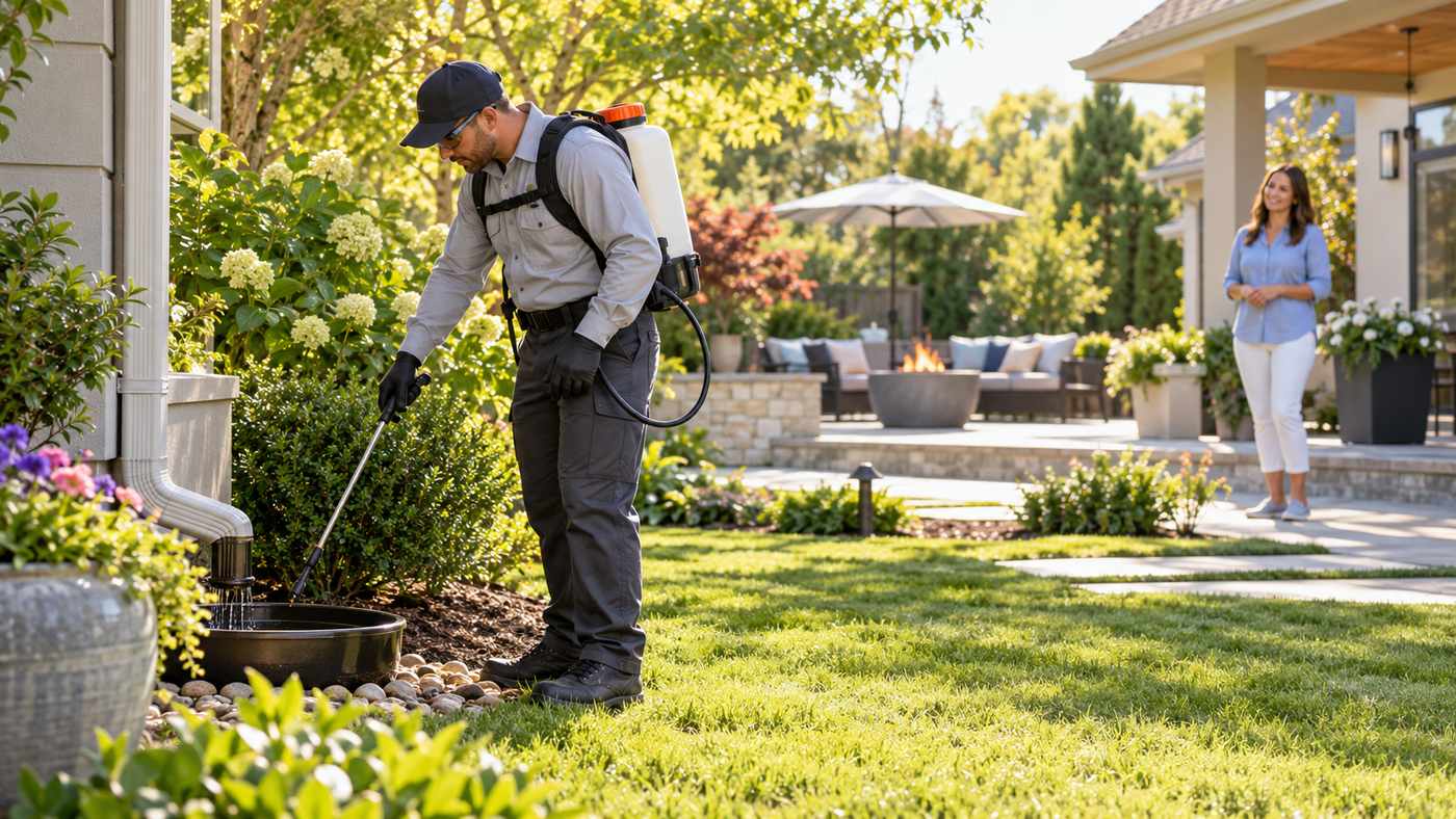 Mosquito control near me professional backyard treatment