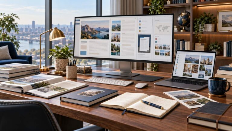 Professional workspace for reviewing reliable published guides and online educational resources