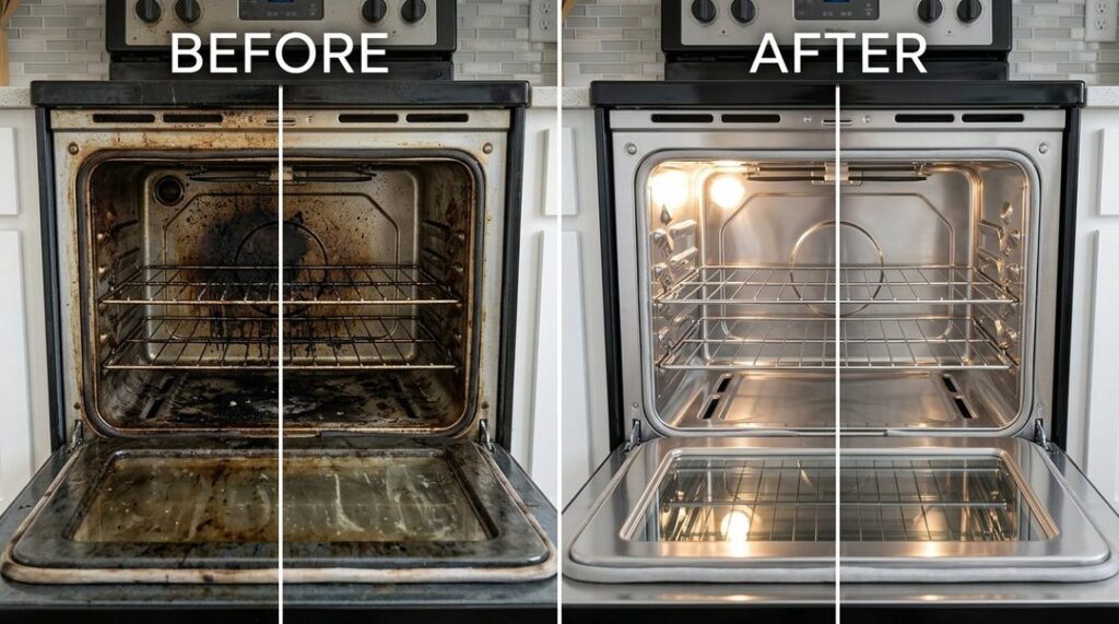 Professional oven cleaning service