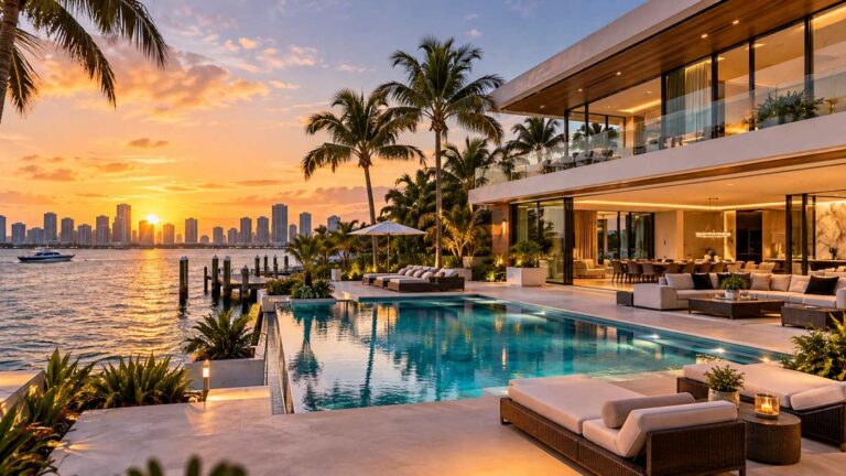 Villa Nova Miami Beach luxury waterfront villa on Hibiscus Island