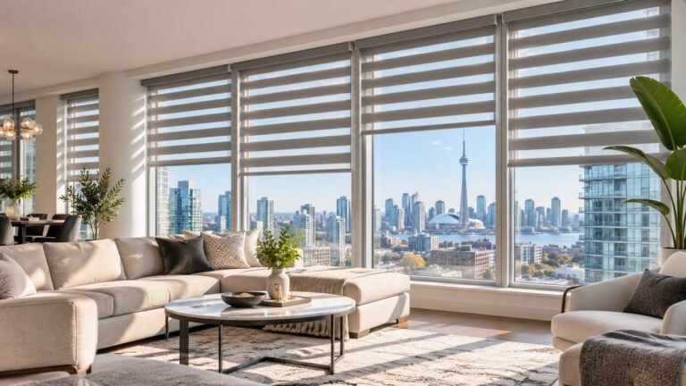 Zebra blinds Toronto in a modern condo